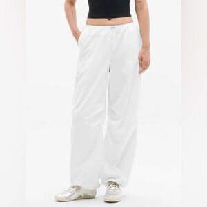 ATHLETA Midday Low Rise Poplin Pant White Women’s Small Drawstring Waist
